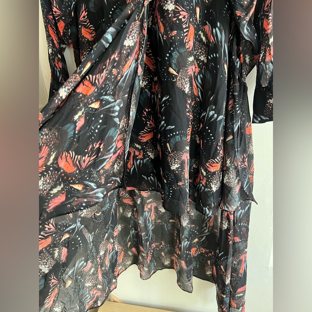 All Saints Valero Flutter Dress 8 - Picture 8 of 12